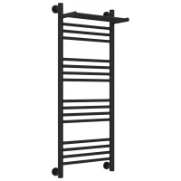 Полотенцесушитель водяной 1000x400 черный матовый Сунержа Богема с полкой+ 31-0223-1040