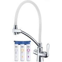 Смеситель для кухни с фильтром Lemark Comfort LM3070C-White + H851P00