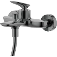 Смеситель для ванны AQUAme Como AQM6512GM с душевым гарнитуром, серый матовый