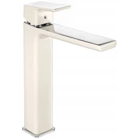 Смеситель для раковины E.C.A Tiera 103488002EX хром/бежевый глянец