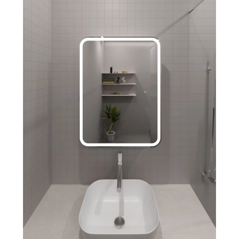 Зеркальный шкаф 60x80 см белый Sintesi Corso SIN-SPEC-CORSO-60