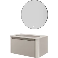 Комплект мебели Armadi Art Voi Cashmere 782-080-C + 786-080-C + 545-80-B 82 см, подвесной, кашемир матовый