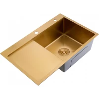 Кухонная мойка Splenka S704.7850.03 78x50 см, золотой матовый