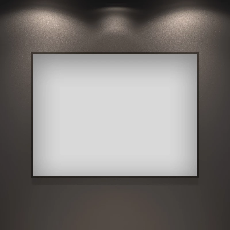 Зеркало 120x80 см черный матовый Wellsee 7 Rays’ Spectrum 172200770