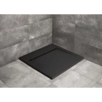Душевой поддон из литьевого мрамора 80x80 см Radaway Teos C Black HTC8080-54