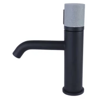 Смеситель для раковины Bronze De Luxe Focus 24601BG черный матовый