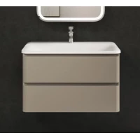 Тумба под раковину AQUAme S4 AQM900480BG 78,6 см, подвесная, бежевый матовый