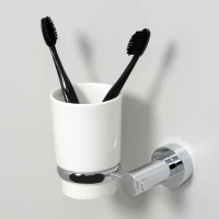 Стакан для зубных щеток WasserKRAFT K-28228 настенный, хром