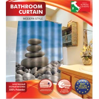 Штора для ванной комнаты Fora Равновесие PH08