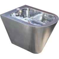 Биде подвесное Nofer 13009.S нержавеющая сталь