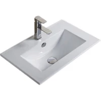Раковина CeramaLux YJ-803-50 51x40 см, накладная, белый