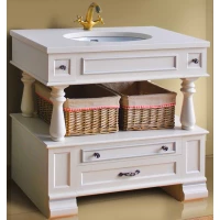 Тумба с раковиной слоновая кость состаренная 95 см Atoll Джулия