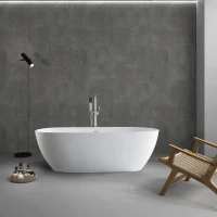 Акриловая ванна Abber AB9263-1.5 150x81,5 см, отдельностоящая, белый