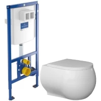 Комплект подвесной унитаз Bien Flash FLKA052N1VP0W3000 + система инсталляции Villeroy & Boch 92246100