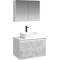 Комплект мебели белый глянец/бетон светлый 80 см Aqwella 5 Stars Mobi MOB0108W + MOB0708BS + 641945 + MOB0408 + MOB0717W - 1