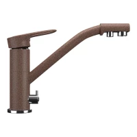 Смеситель для кухни с подключением к фильтру Ulgran терракот U-010-307