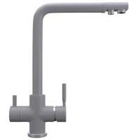 Смеситель для кухни с подключением к фильтру Ulgran бетон UQ-016-05