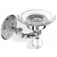 Мыльница Stil Haus Noto Light Murano NT09V(08) настенная, хром