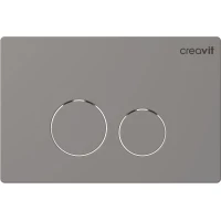 Кнопка смыва Creavit Terra GP9002.00 для инсталляции, серый матовый