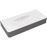 Раковина Vincea Caprise VCB-4CA120MWG 120x54 см, подвесная, белый матовый/серый матовый
