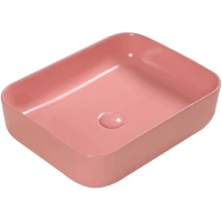 Раковина-чаша SantiLine SL-1051P 50x41 см, накладная, персиковый матовый