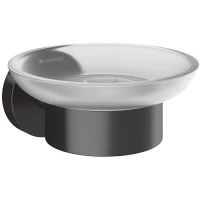 Мыльница Aqueduto Ponto PON0345 настенная, оружейная сталь матовый