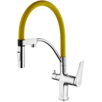 Смеситель для кухни с подключением к фильтру Lemark Comfort LM3074C-Yellow