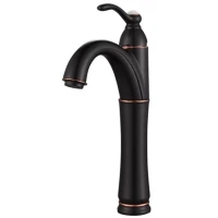 Смеситель для раковины Kraus Riviera FVS-1005ORB без донного клапана, темный шоколад