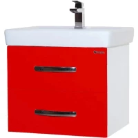 Тумба красный глянец/белый глянец 55 см Bellezza Рокко 4635309670034