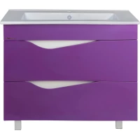 Тумба фиолетовый глянец/белый глянец 103 см Bellezza Эйфория 4639118660415