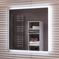 Зеркало Vigo Wing Classic 081 60x60 см, с LED-подсветкой, сенсорным выключателем