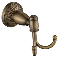 Крючок Savol 66C S-006654C двойной, для ванны, бронза