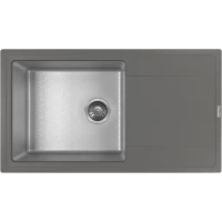 Кухонная мойка Florentina Комби 860 21.400.D0860.307 86x48 см, нержавеющая сталь/серый шелк