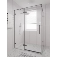 Душевой уголок Veconi Premium Alassio AL-SP-15090-00-GR-C4 149,5x90 см, профиль графит матовый, стекло прозрачное