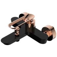 Смеситель для ванны черный/розовое золото Bien Hermes BB01009406