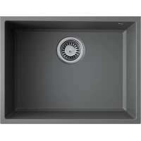 Кухонная мойка Omoikiri Tetogranit Tedori 54-U-PL 4993995 55x42 см, платина