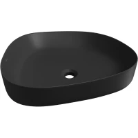 Раковина-чаша Wellsee Belle Spa 3.0 335908000 55x40 см, накладная, черный матовый