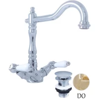 Смеситель для раковины с донным клапаном Rav Slezak Morava Retro MK521.5/8Z