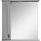Зеркальный шкаф Misty Лувр П-Лвр03065-1504Л 65x80 см L, с подсветкой, выключателем, серый матовый - 1
