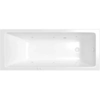 Акриловая ванна Whitecross Wave 0101.170070.100.SOFT.WH 169,5x70 см, с гидромассажем, белый