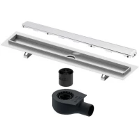 Душевой трап (лоток) Tece TECEdrainline glass 600900 + 650000 + 660016 + 600991 84,3 см, с решеткой, щелевой, белый