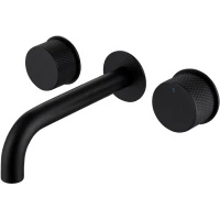 Смеситель для раковины Abber Wasser Kreis AF81122B встраиваемый, черный матовый