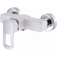 Смеситель для душа D-Lin D160366-C с душевым гарнитуром, хром/белый