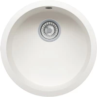 Кухонная мойка Tolero белый R-104 №923