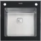 Кухонная мойка Tolero Ceramic Glass нержавеющая сталь/черный TG-500 - 1