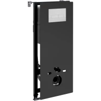 Инсталляция для унитаза WasserKRAFT Abens 20 20TLT.010.ME.BL.WH03 с кнопкой смыва, белый