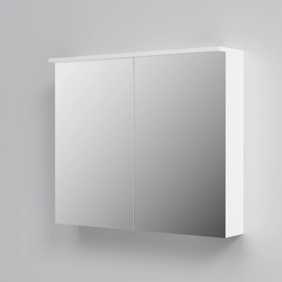 Зеркальный шкаф 80х68 см белый глянец Am.Pm Spirit M70MCX0801WG - фото 1