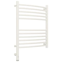 Полотенцесушитель электрический 600x500 белый матовый МЭМ левый, перемычка выгнутая Сунержа Богема 3.0 30-5802-6050