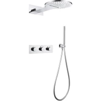 Душевой комплект Abber Wasser Kreis AF8151 300 мм, с термостатом, хром