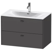 Тумба графит матовый 82 см Duravit Brioso BR431204949